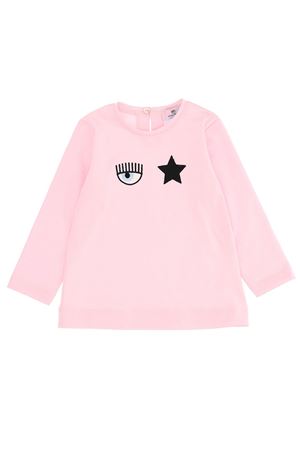 T-shirt in cotone occhio stella CHIARA FERRAGNI | 53860482060090